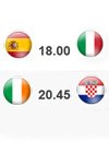 Испания - Италия Ирландия - Хорватия (официальная фан зона Евро-2012)