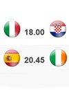 Италия - ​​Хорватия Испания - Ирландия (официальная фан зона Евро-2012)
