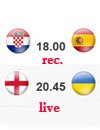 Англия - Украина Хорватия - Испания (повтор) (официальная фан зона Евро-2012)