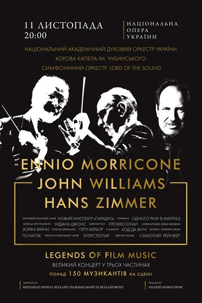 Ennio Morricone | John Williams | Hans Zimmer