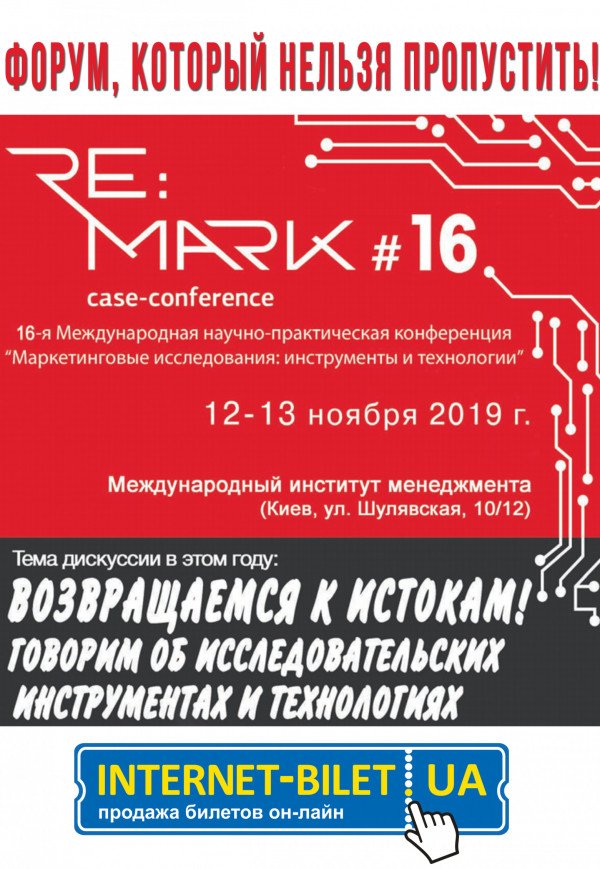 "Маркетингові  дослідження: інструмети та технології" Re:Mark-2019